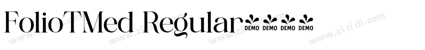 FolioTMed Regular字体转换